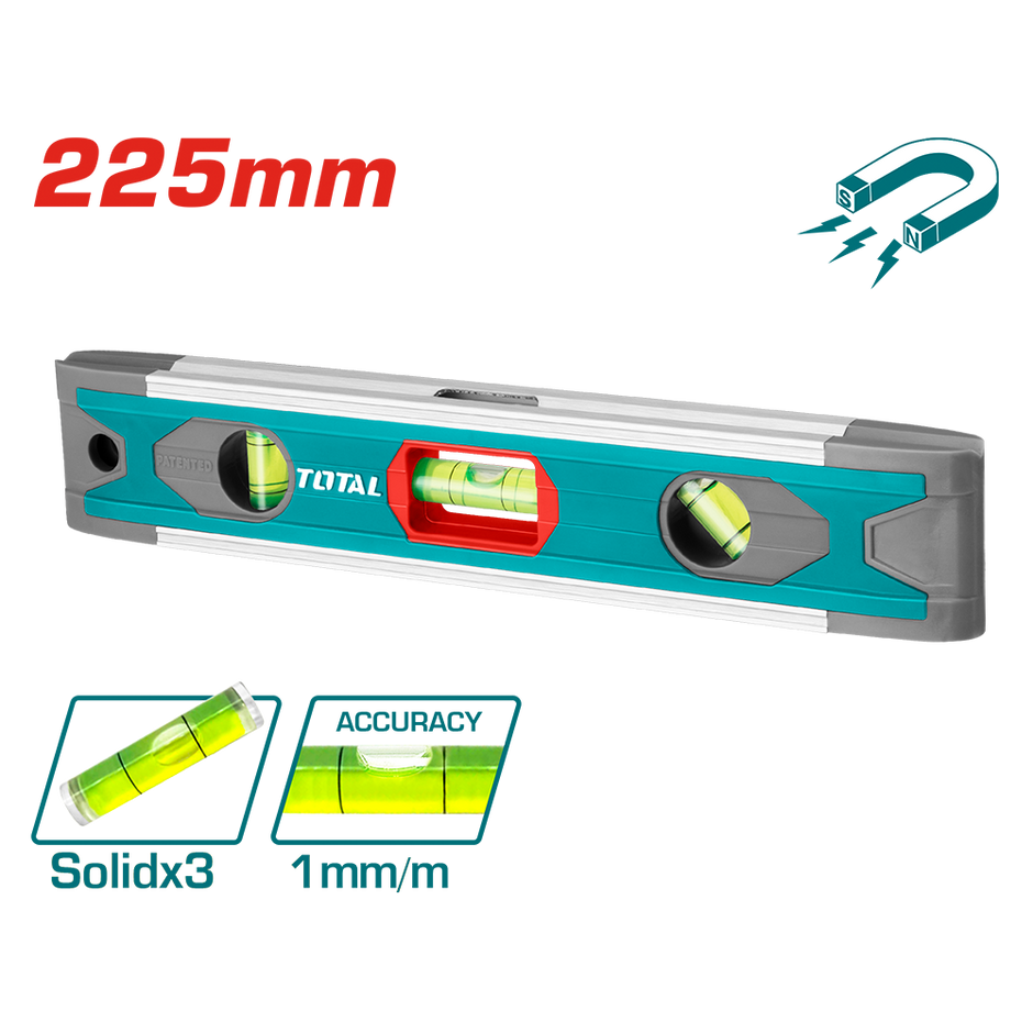 BMI 692025TWM Livella a bolla magnetica con magnete 0.5 mm/m