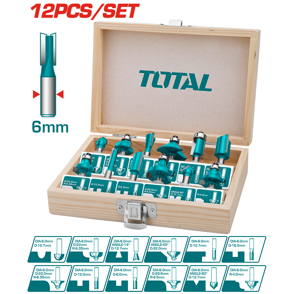 pezzi 6 mm gambo dritto fresa, utensile per lavorazione del legno in pezzi 6 mm gambo dritto fresa, utensile per lavorazione del legno in
