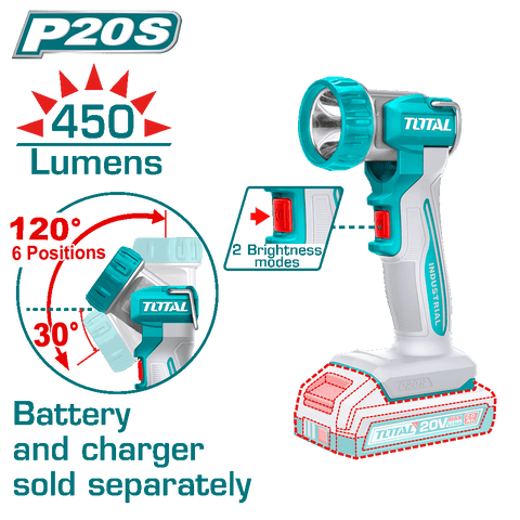 Lampada LED da Lavoro 20V, solo corpo macchina