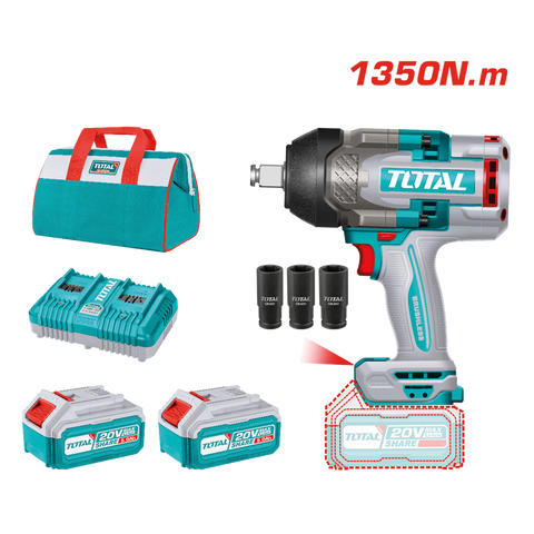 Avvitatore a impulsi 20 V attacco 3/4”, 1350 Nm