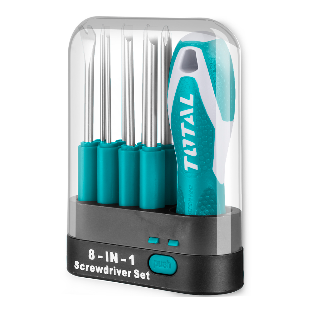 THT250906 - Set 9 pezzi giravite con lame intercambiabili