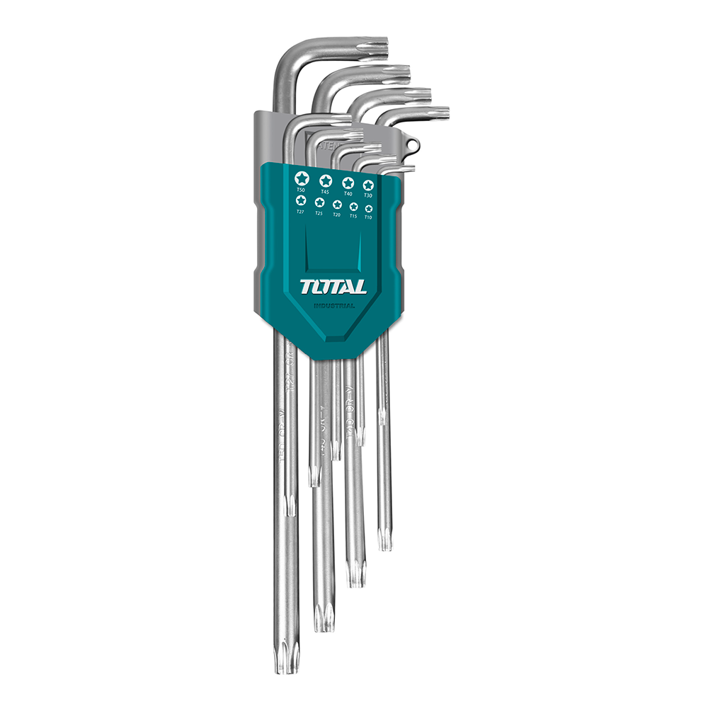 THT106192 - Serie 9 chiavi maschio esagonale extra lunghe piegate
