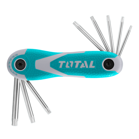 THT1061846 - Serie 9 chiavi maschio impronta Torx piegate con supporto tascabile